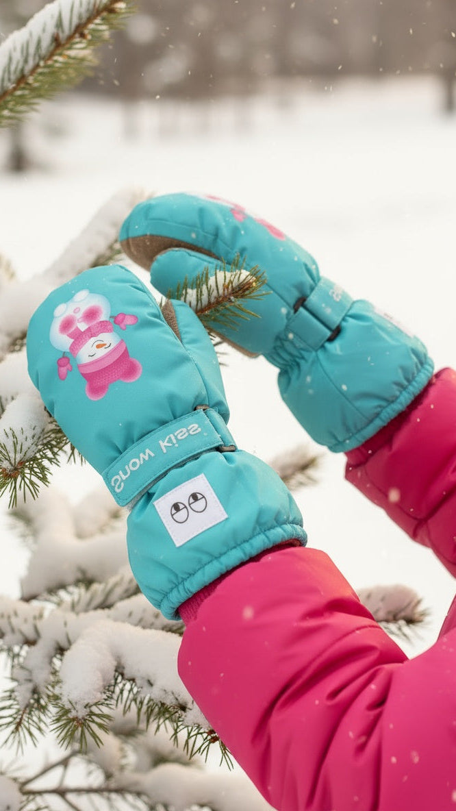 Kids ski gloves c081