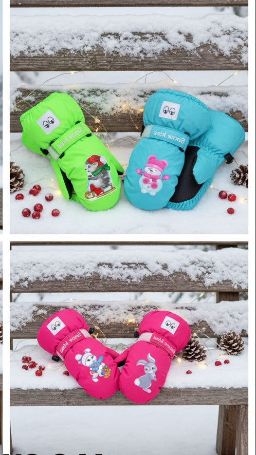 Kids ski gloves c081