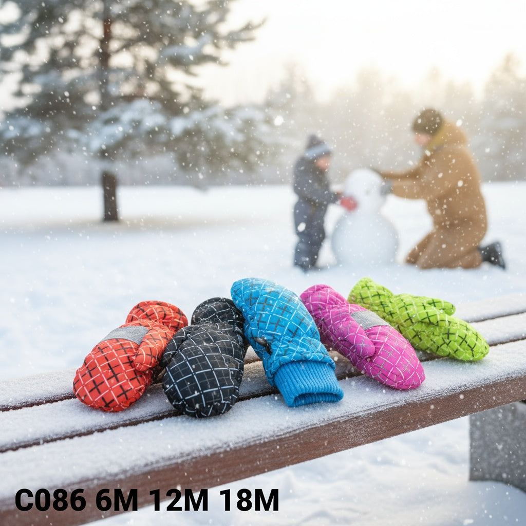 Kids ski gloves C086