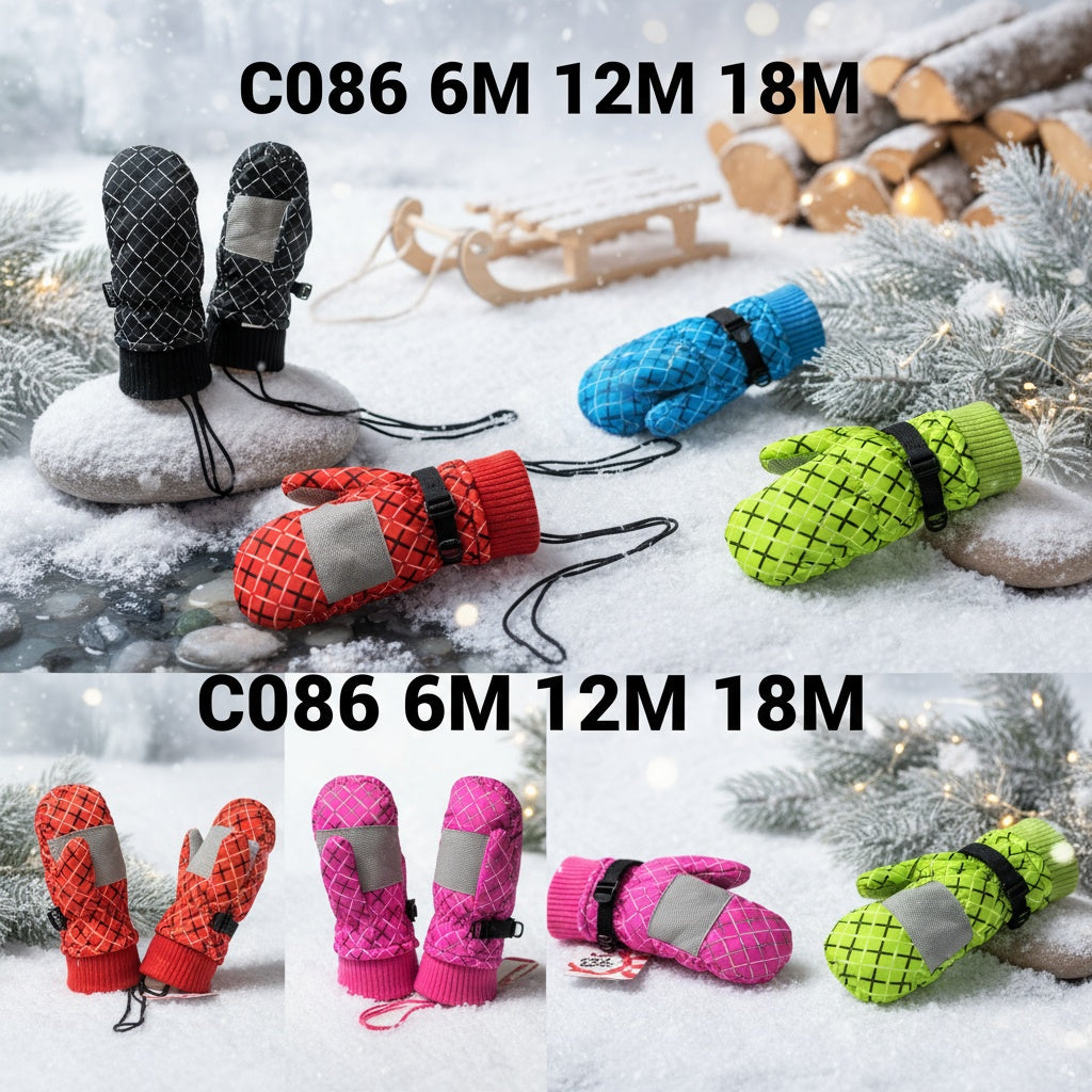 Kids ski gloves C086