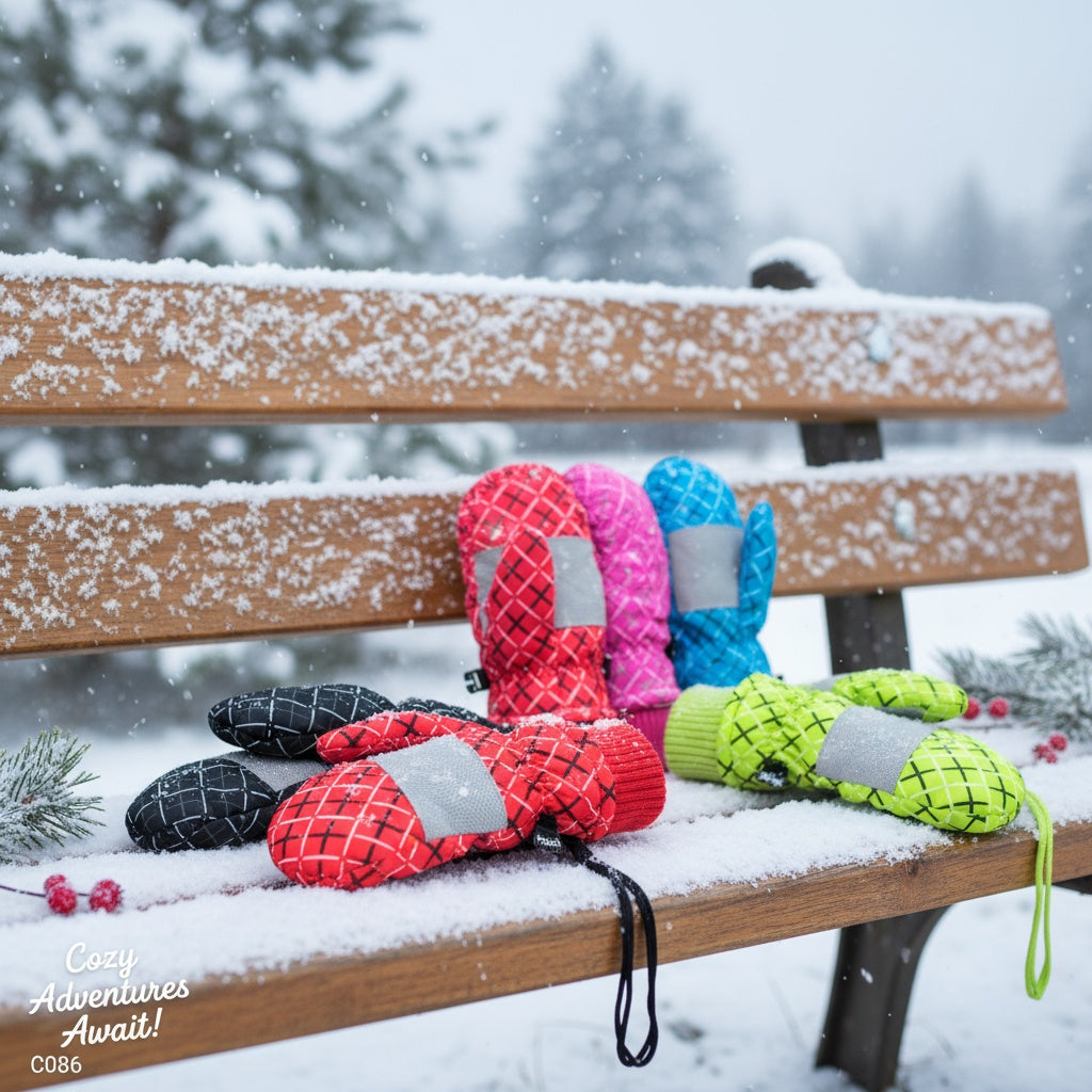 Kids ski gloves C086