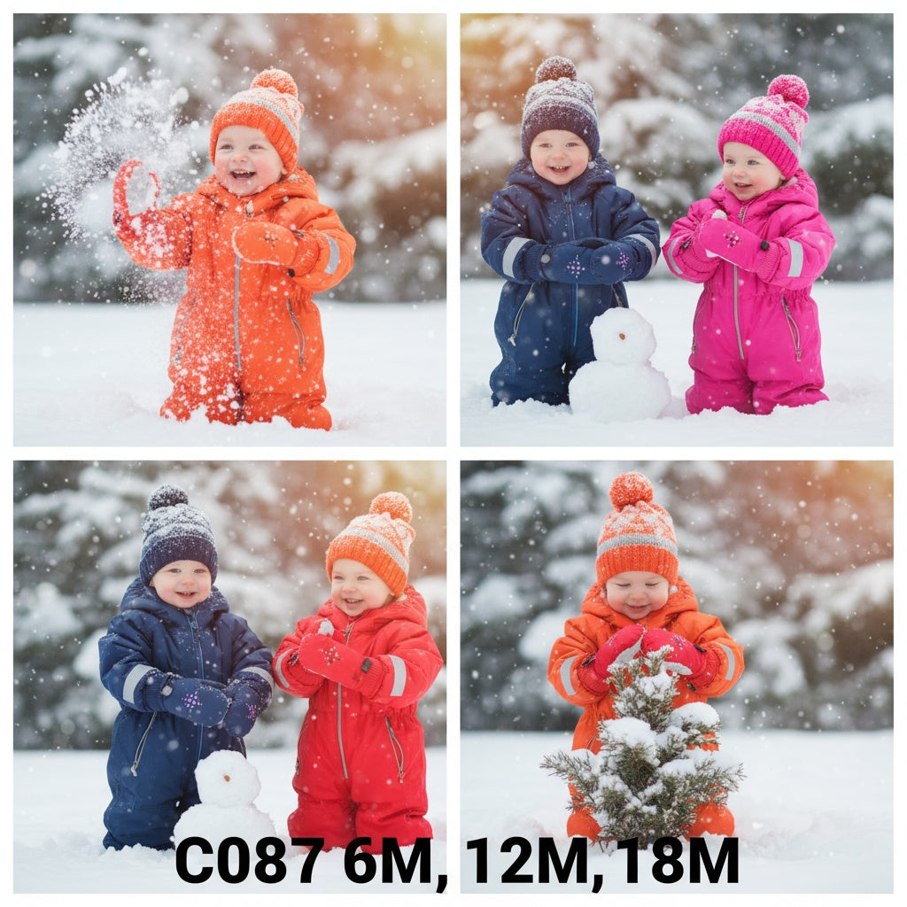 Kids ski gloves C087
