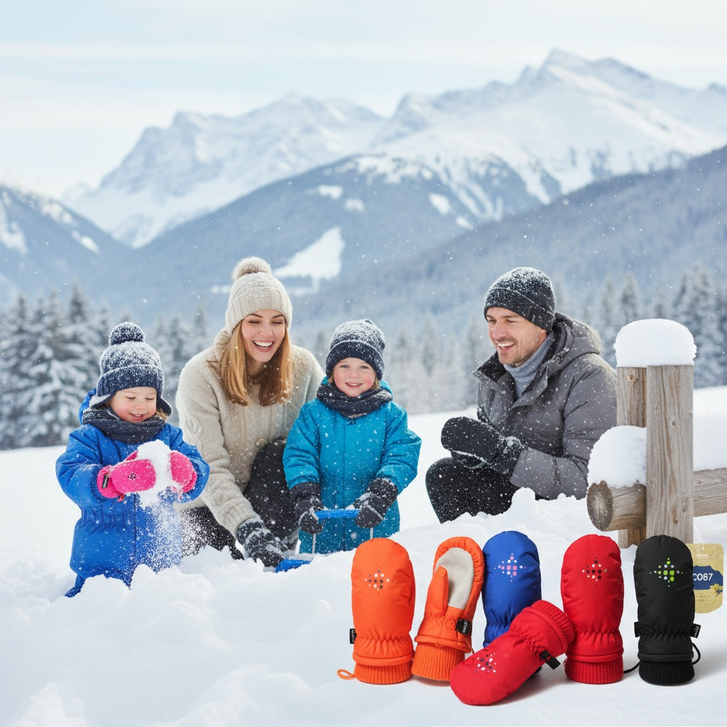 Kids ski gloves C087