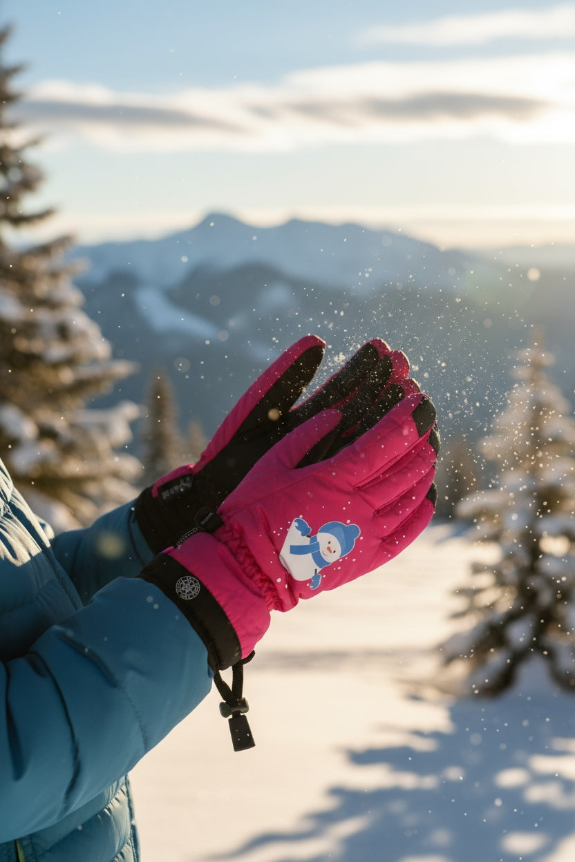 Kids ski gloves C064