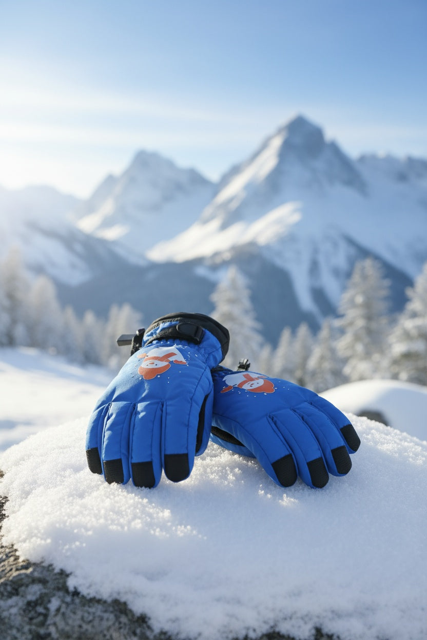Kids ski gloves C064