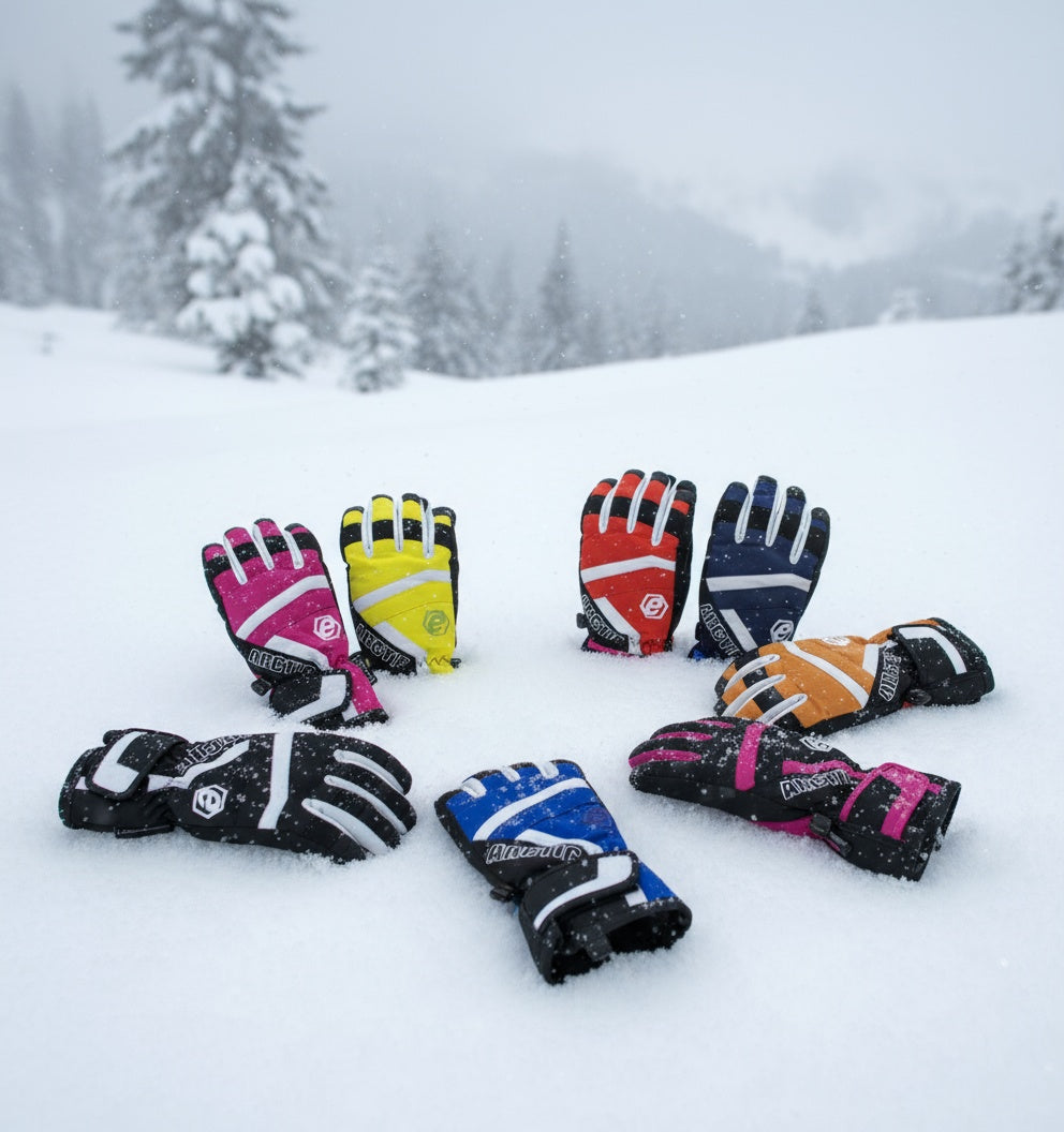 Kids ski gloves C075