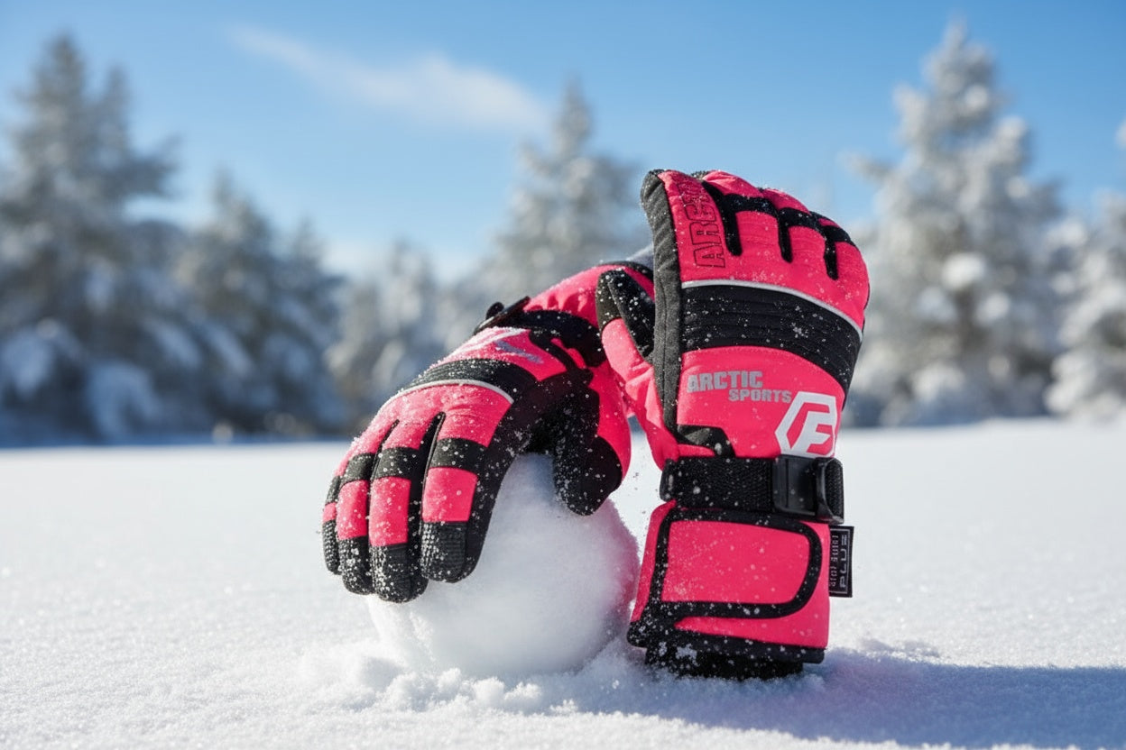 Kids ski gloves C075