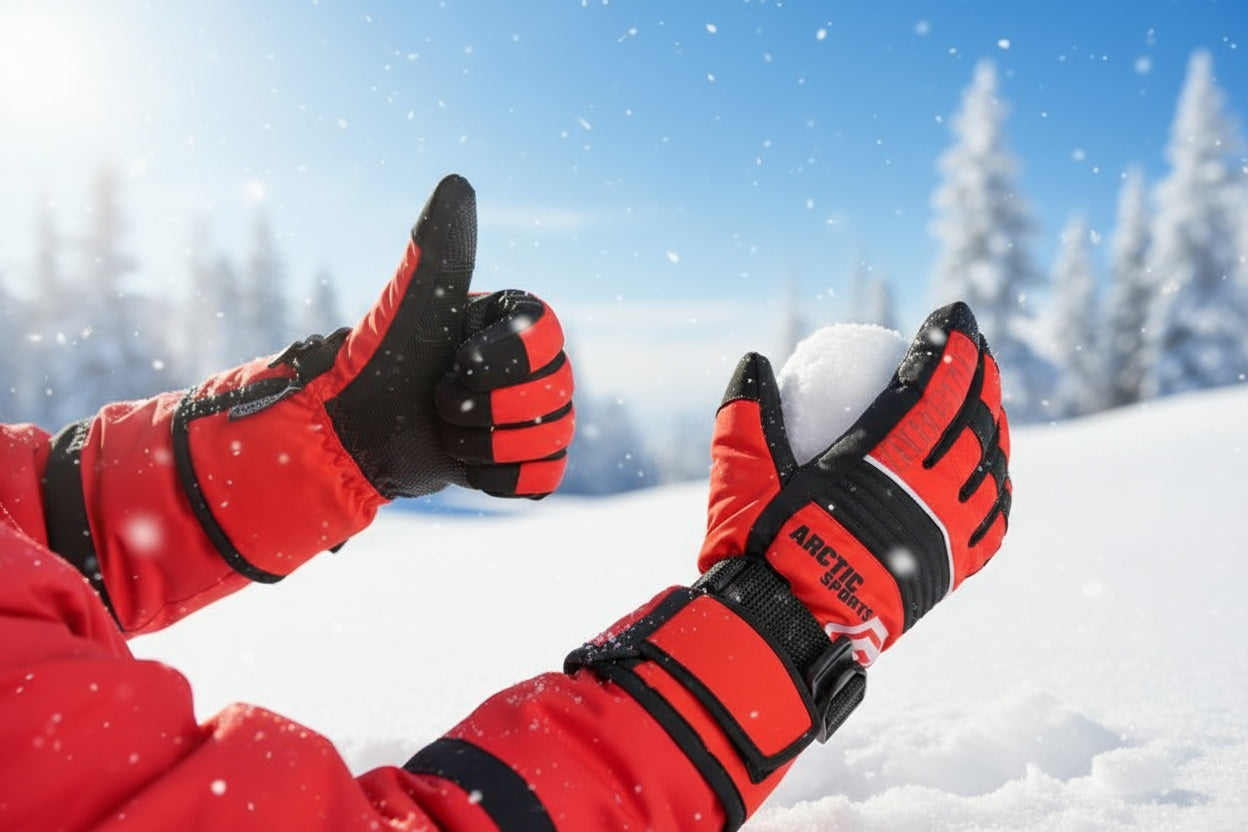Kids ski gloves C075