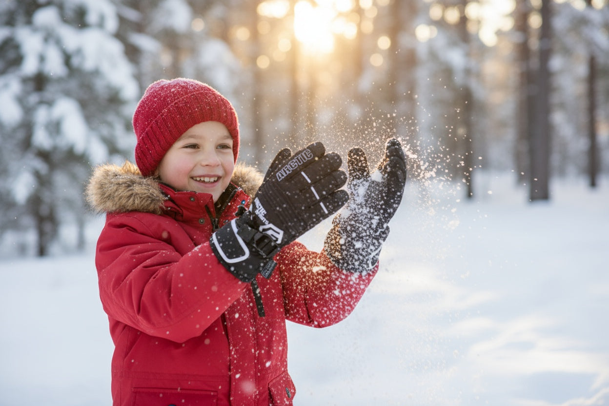 Kids ski gloves C075