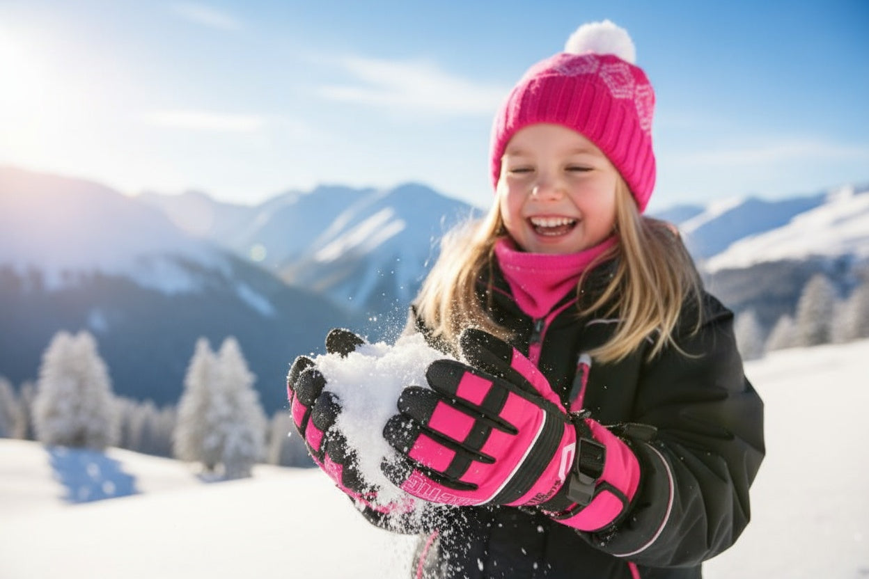 Kids ski gloves C075