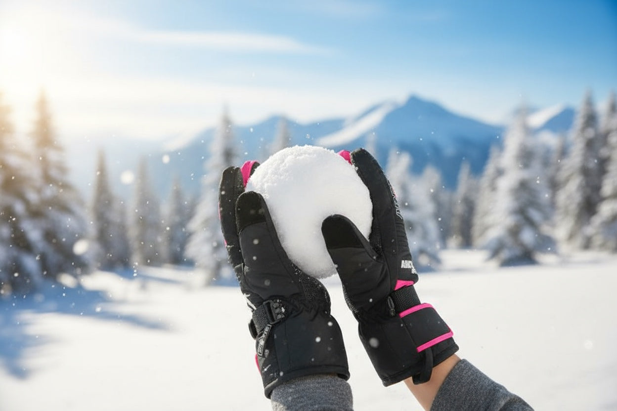 Kids ski gloves C075
