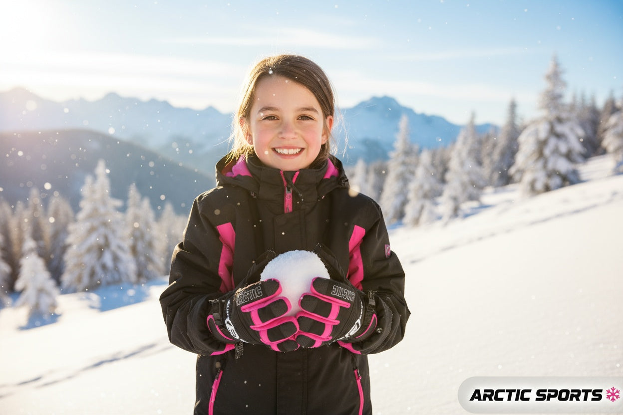 Kids ski gloves C075