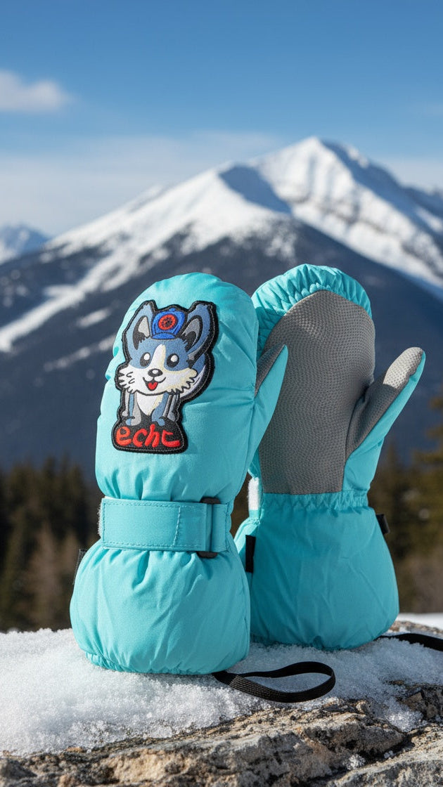 Kids ski gloves c076