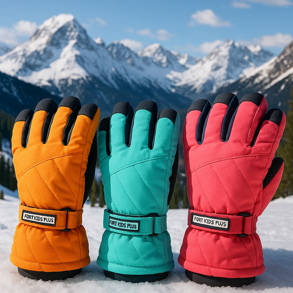 Kids ski gloves C089