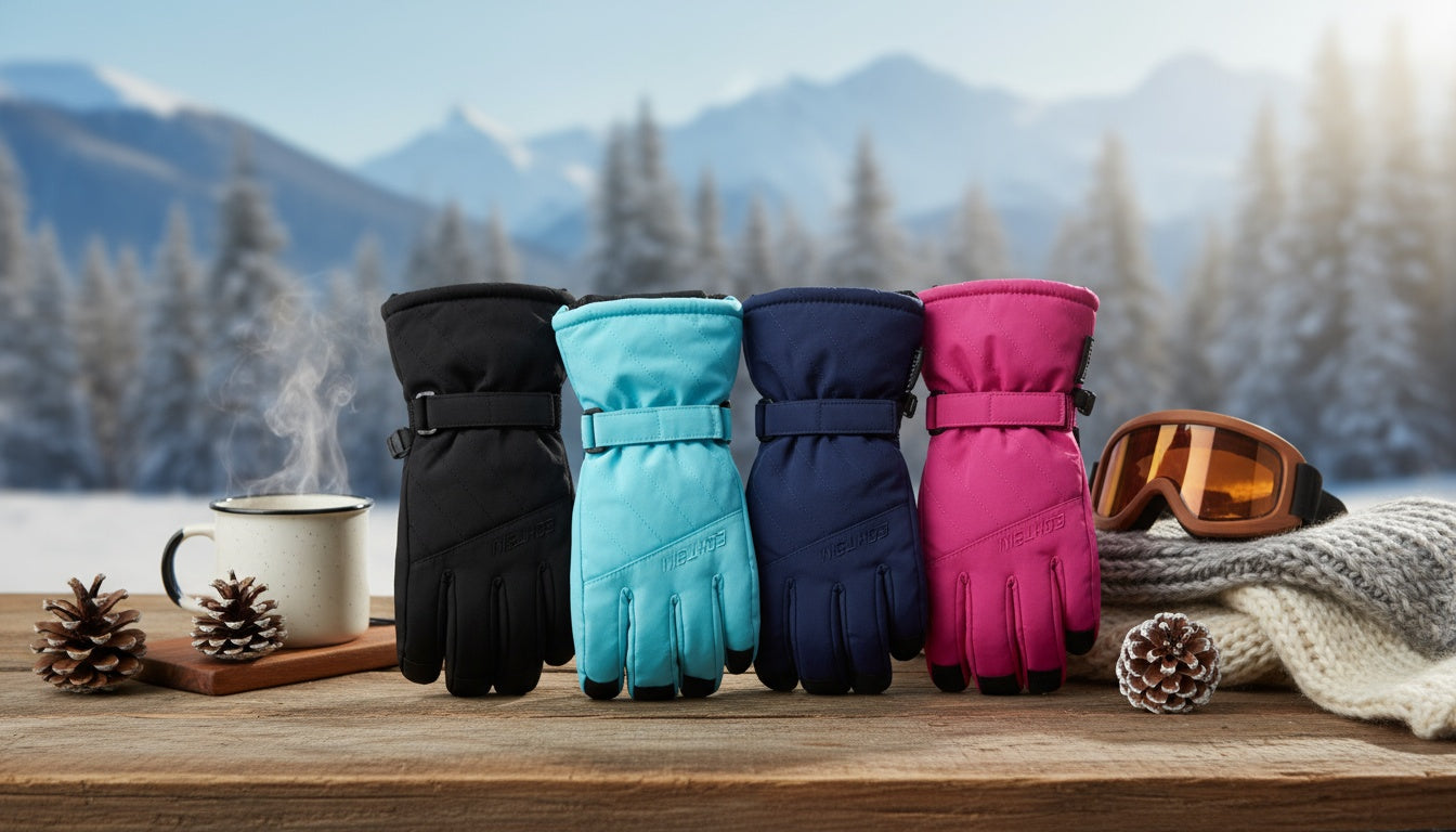 Women's ski gloves HX045