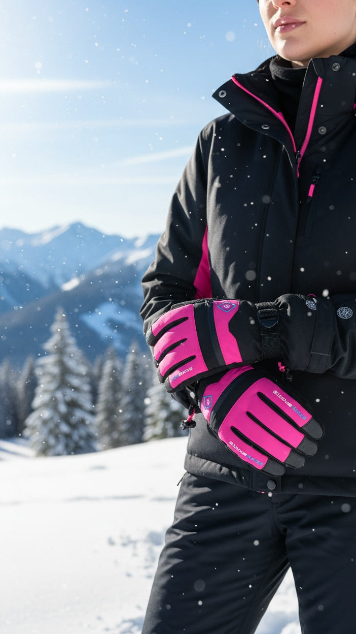 Women's ski gloves HX065