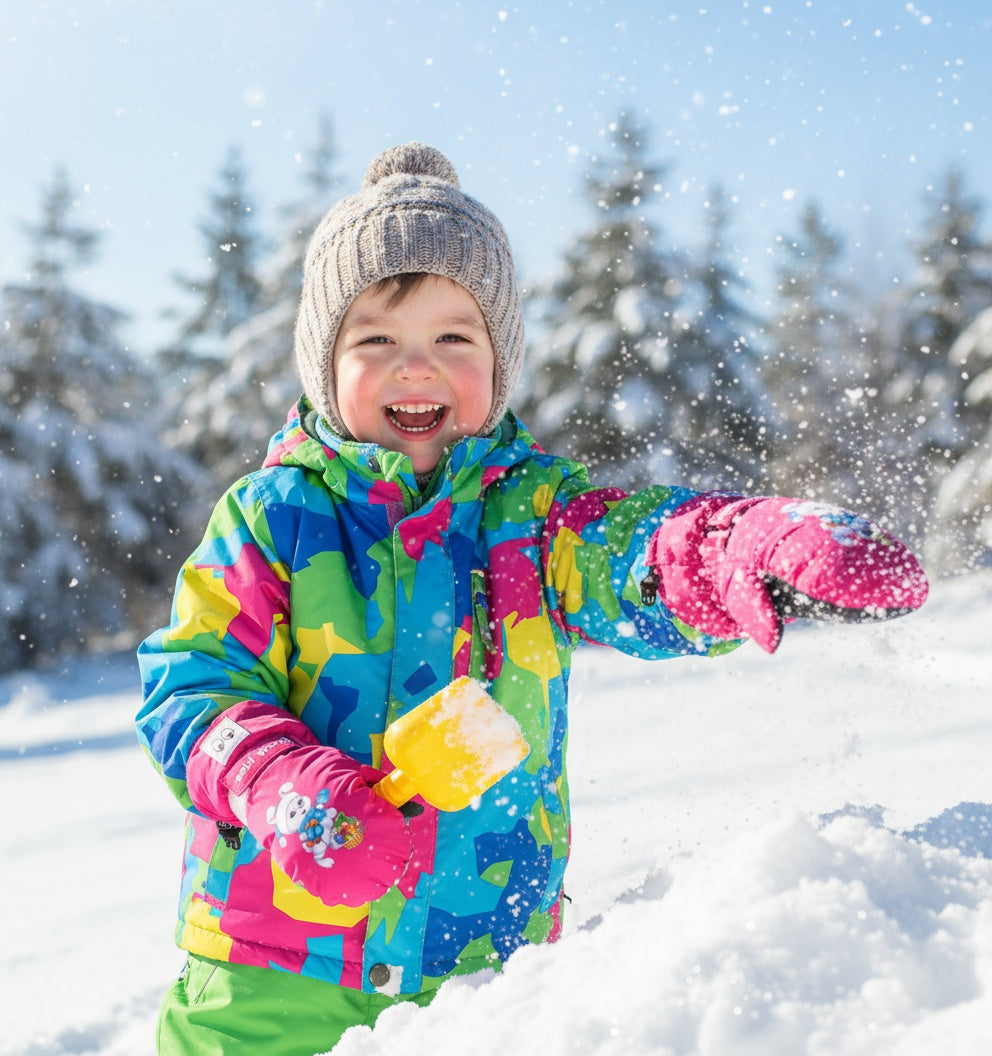 Kids ski gloves c081