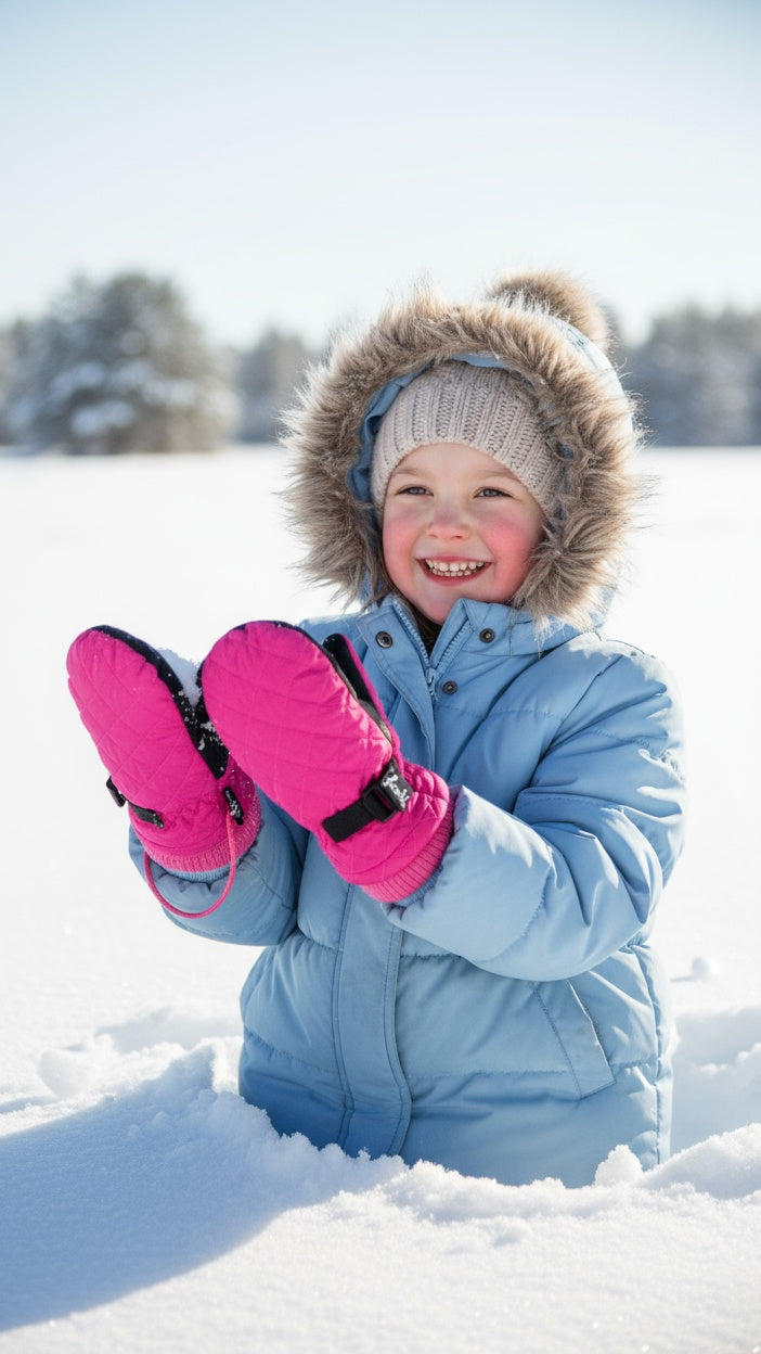 Kids ski gloves C091