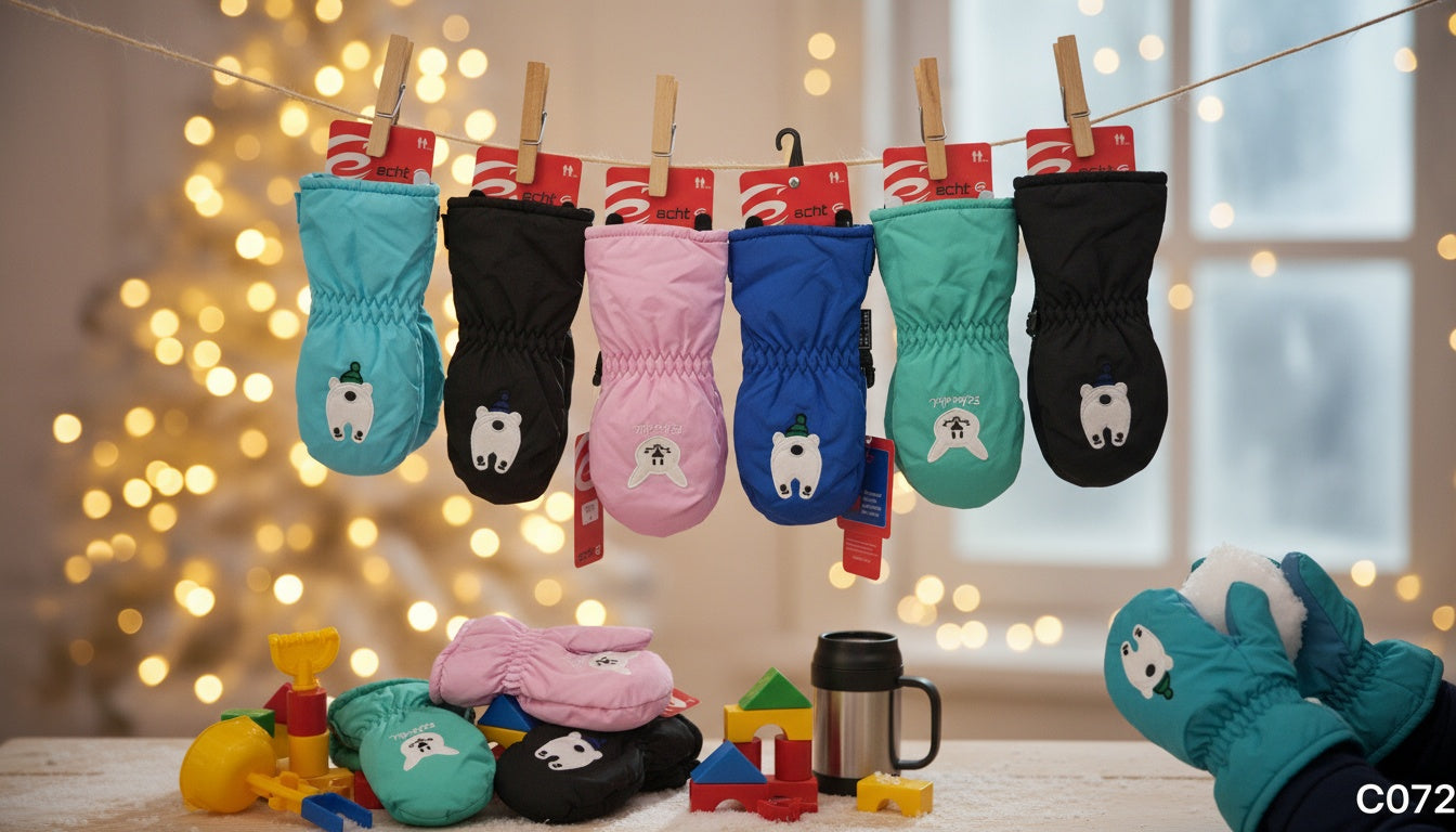 Kids ski gloves C072