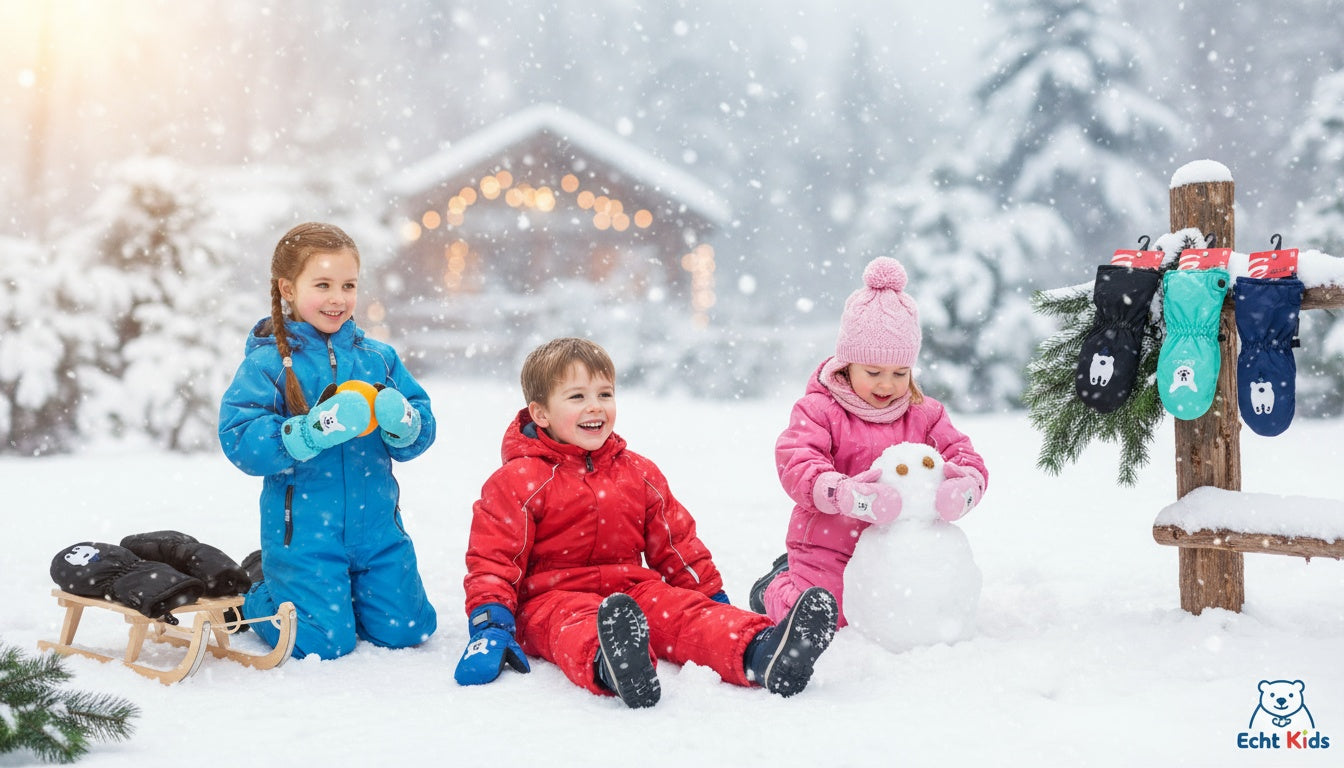 Kids ski gloves C072