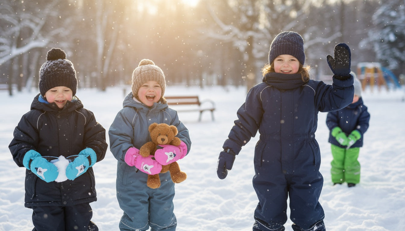 Kids ski gloves C072