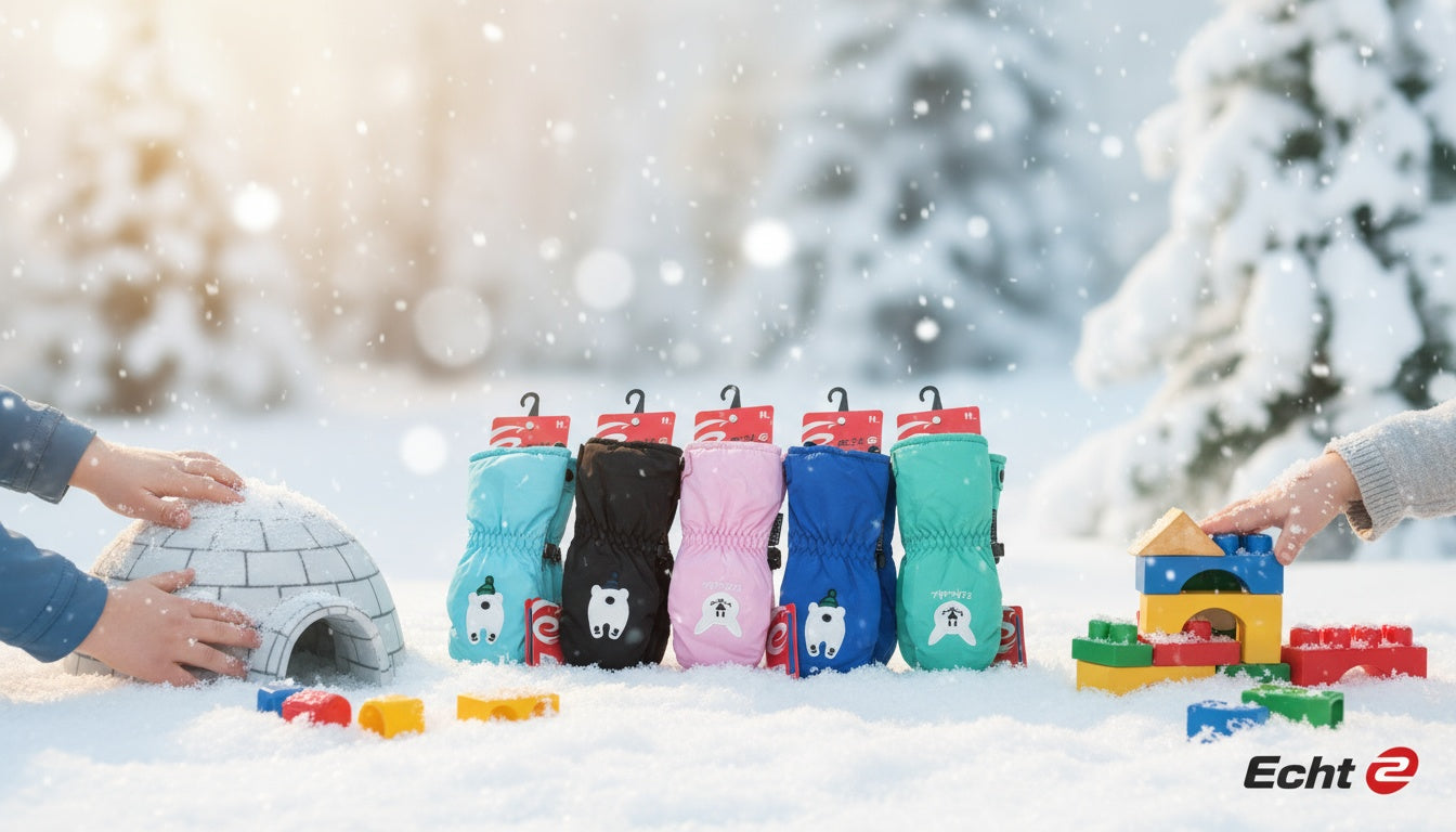 Kids ski gloves C072