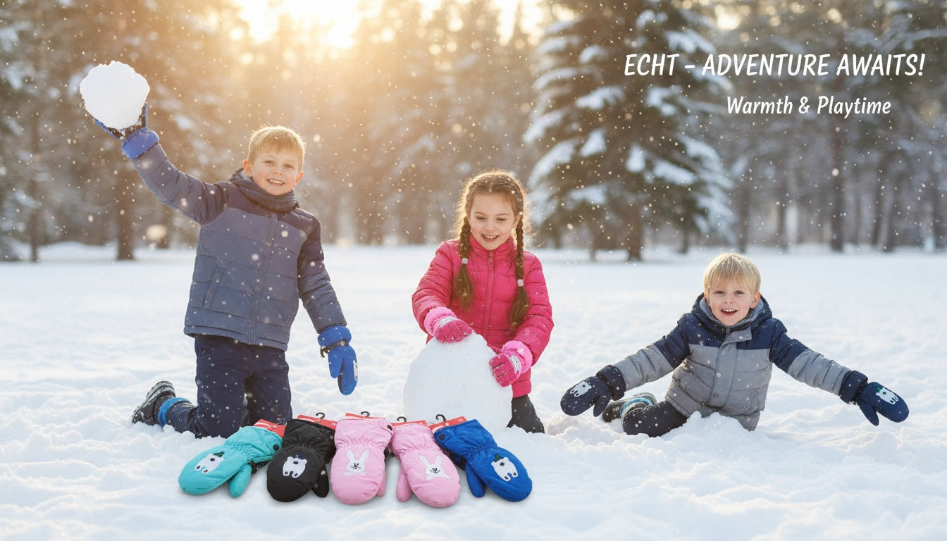 Kids ski gloves C072