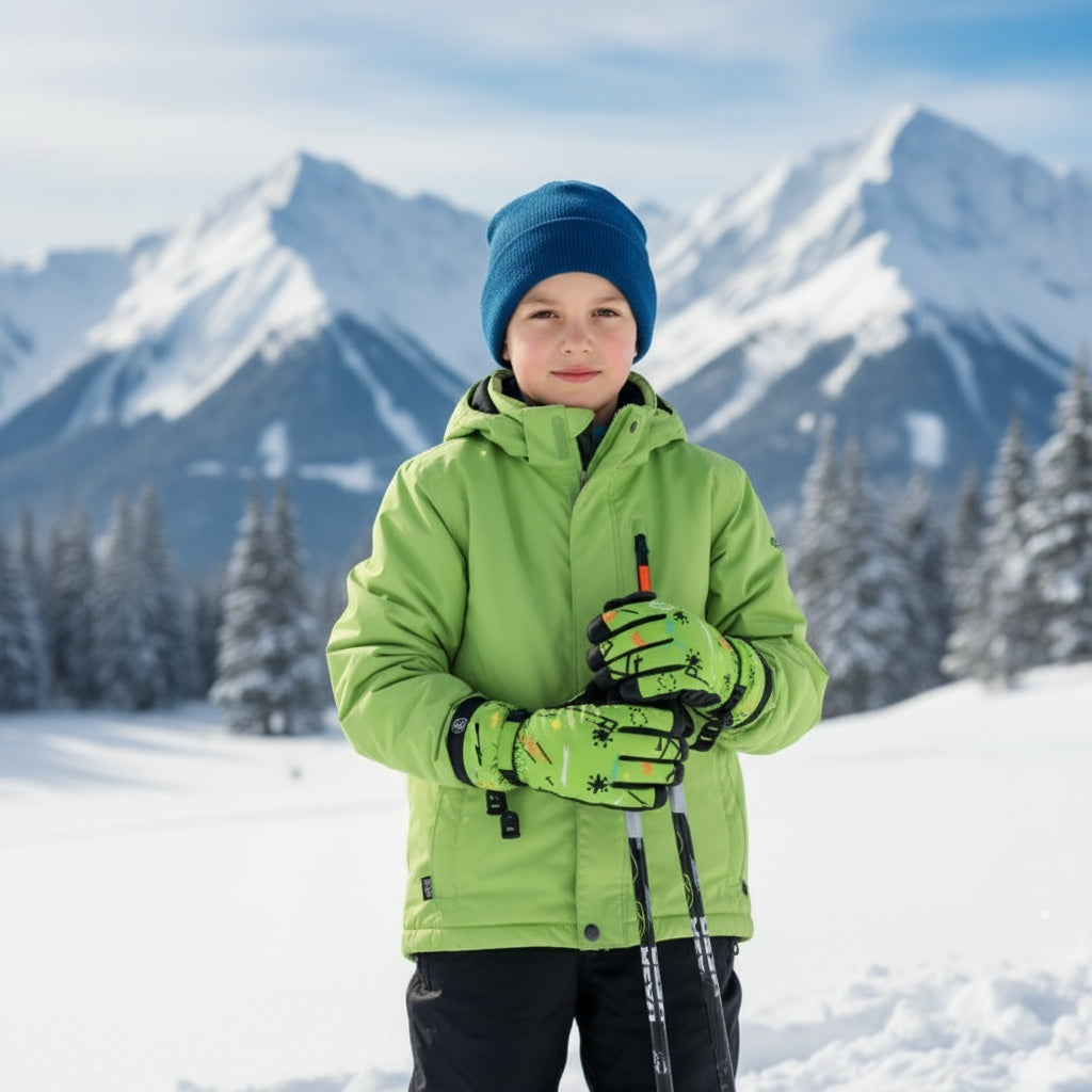 Kids ski gloves C069