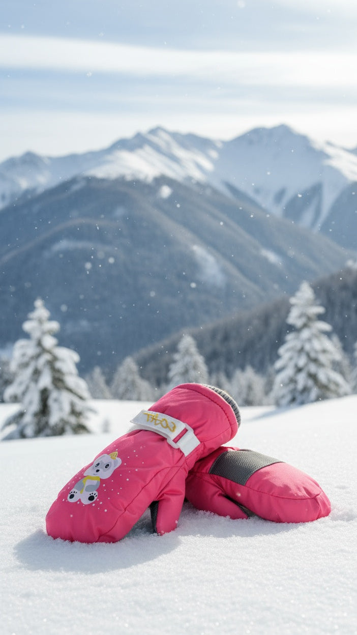 Kids ski gloves С082