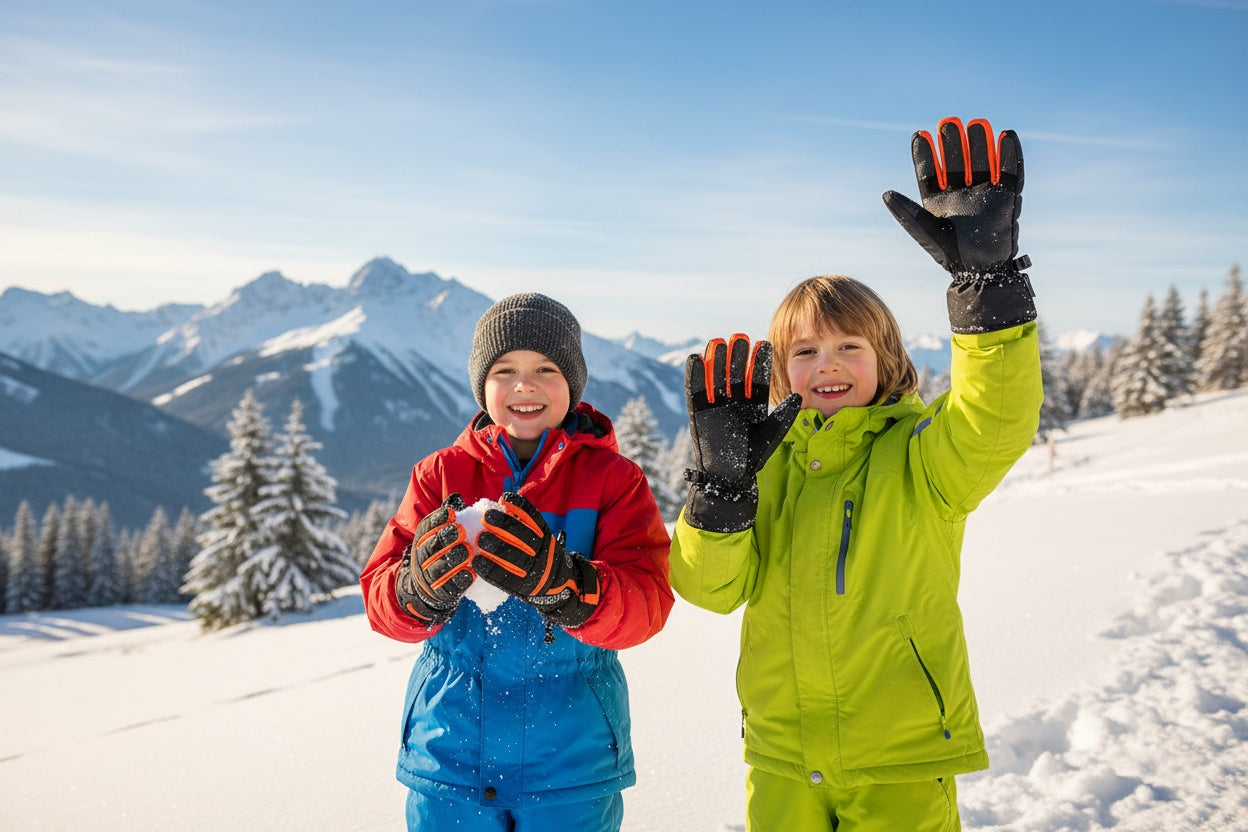Kids ski gloves C061