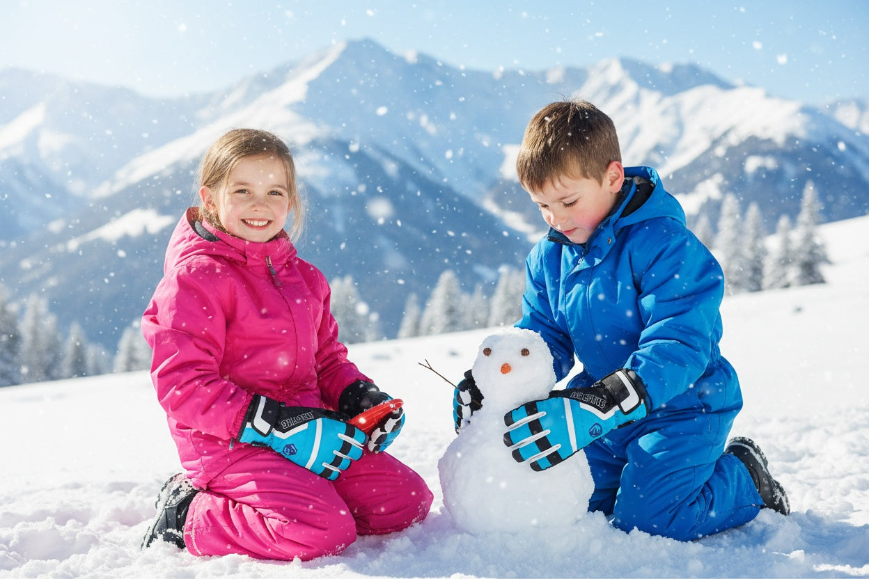 Kids ski gloves C061