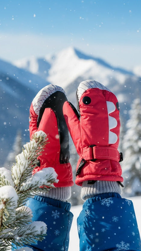 Kids ski gloves C071