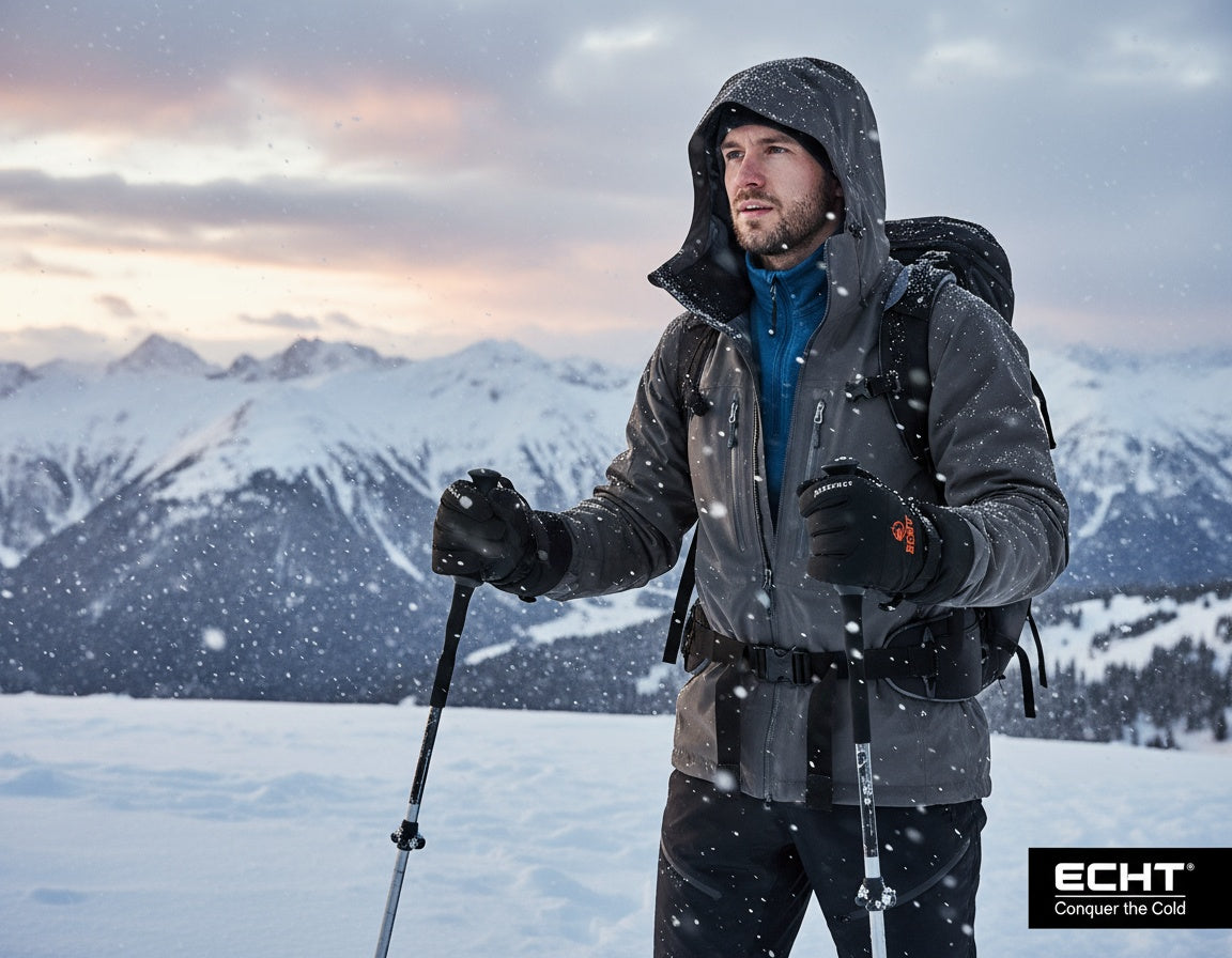 Mens ski gloves HX004-1