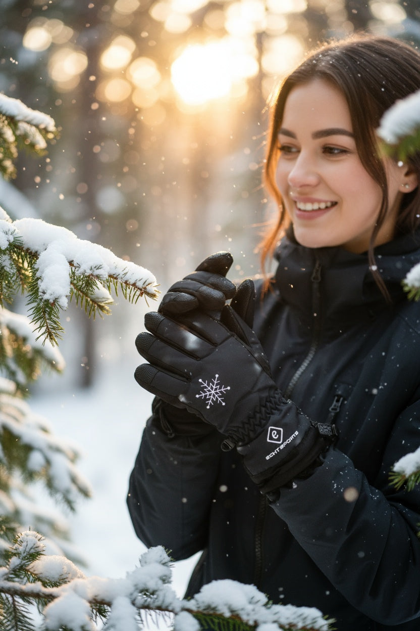 Women's ski gloves HX043