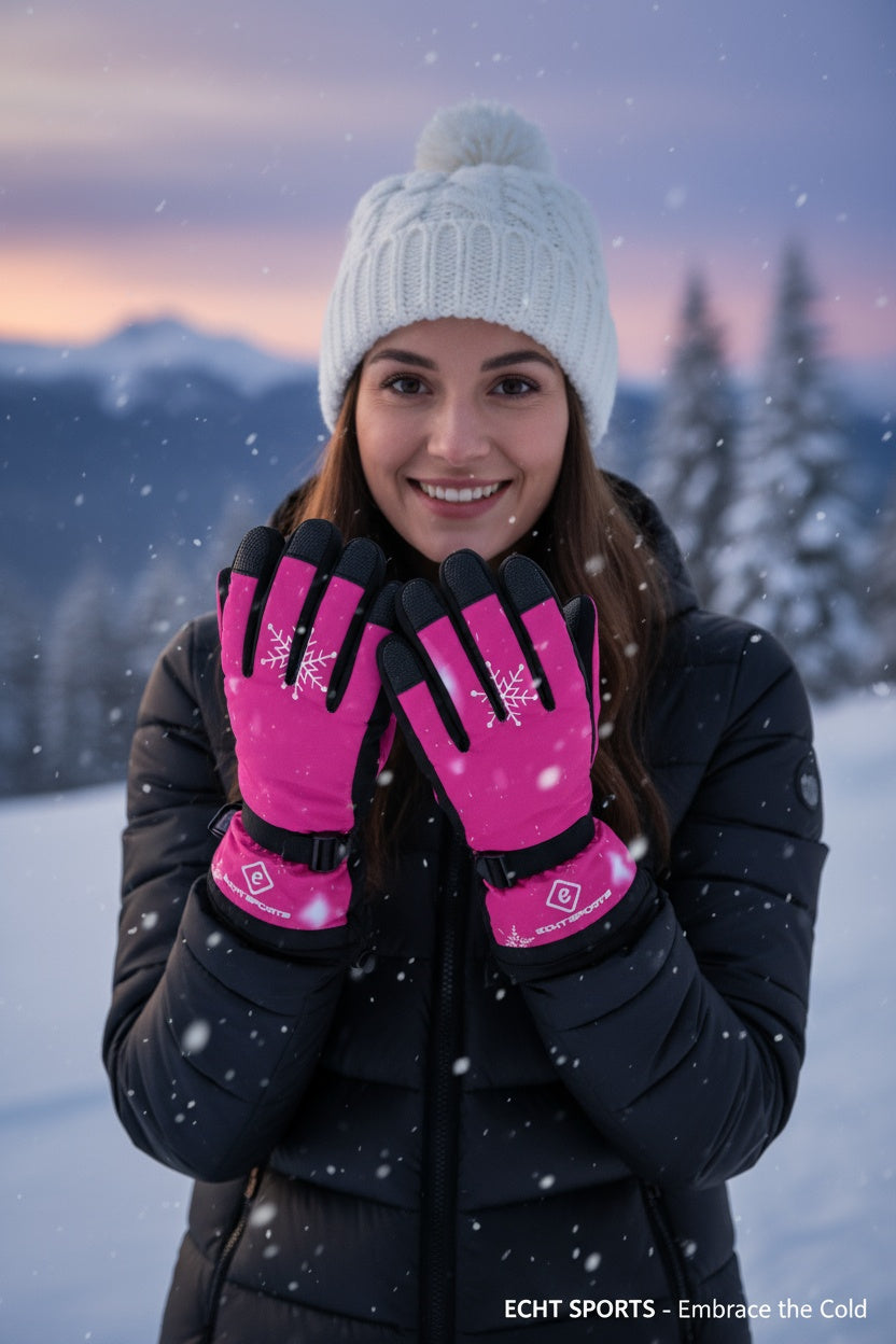 Women's ski gloves HX043