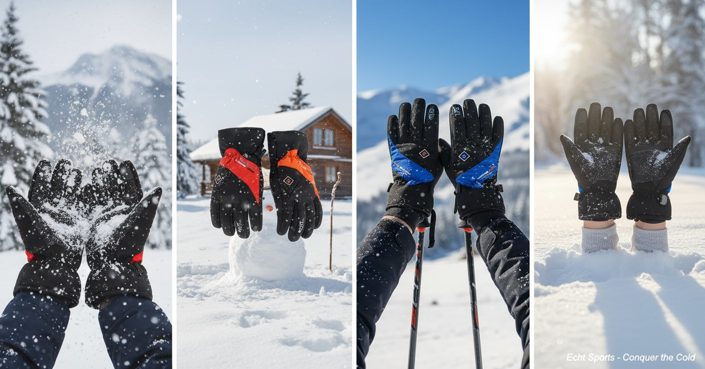 Mens ski gloves HX044