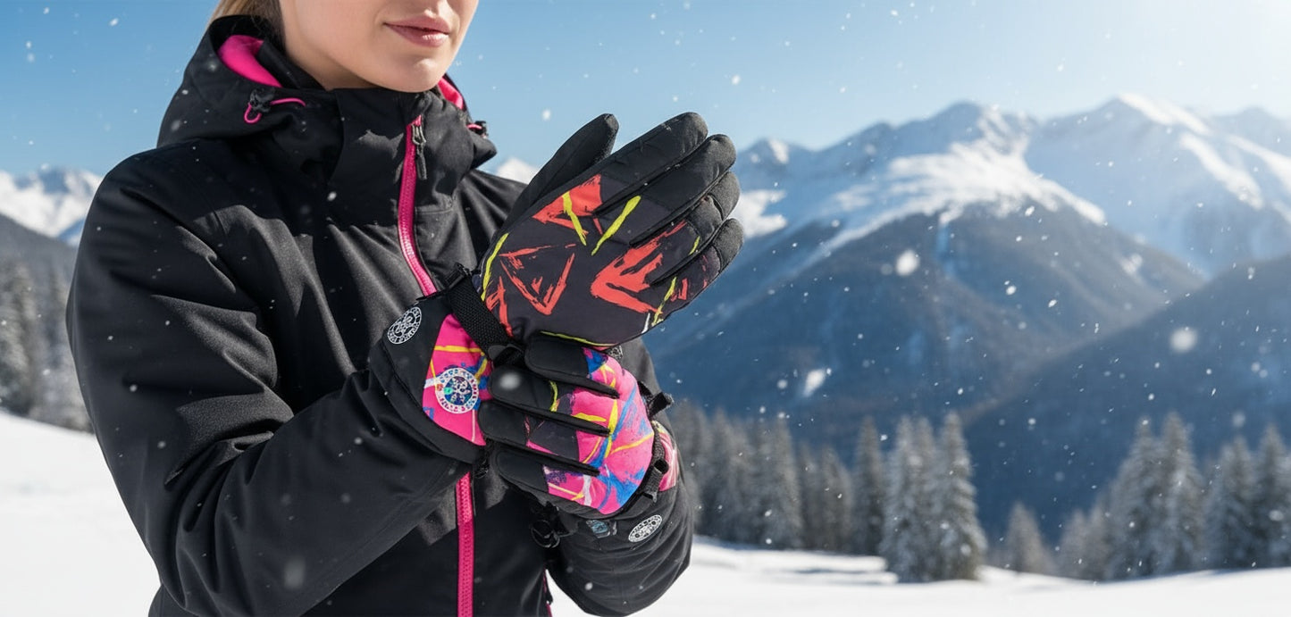 Women's ski gloves HX048