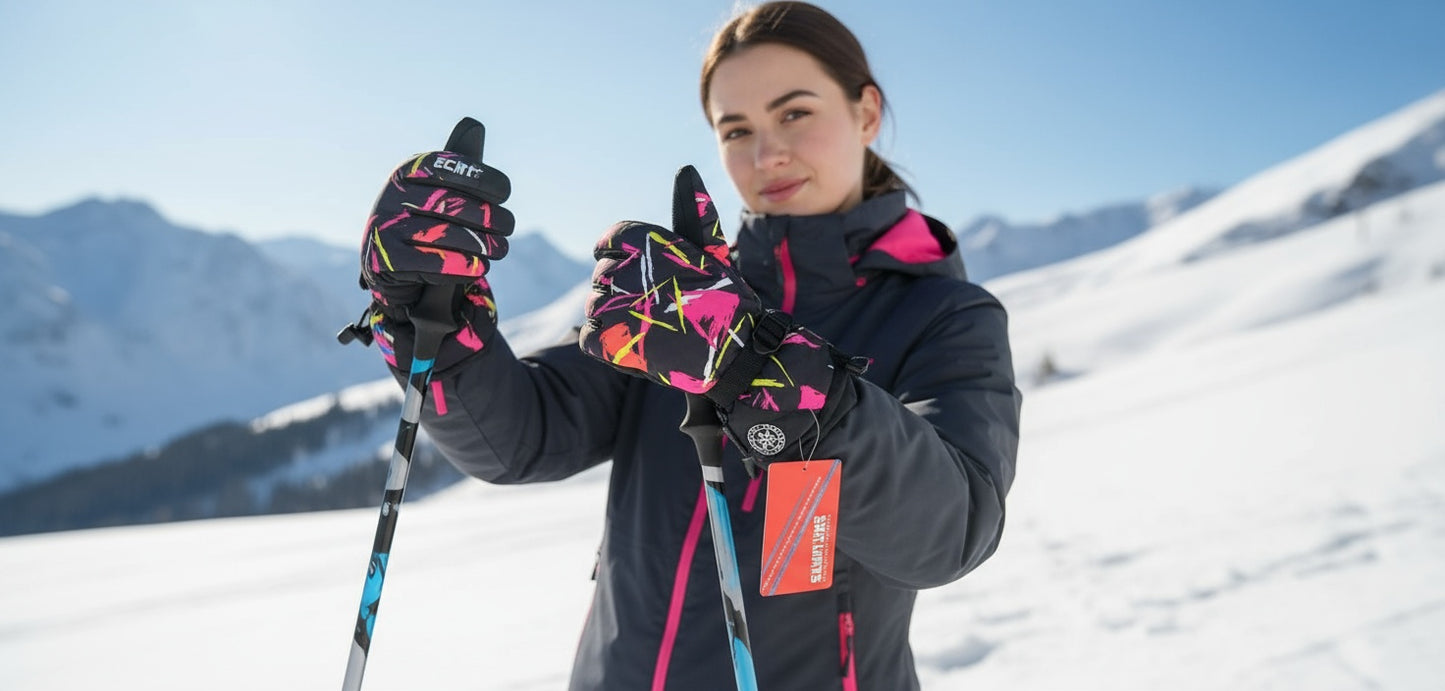 Women's ski gloves HX048