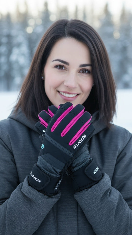 Women's ski gloves HX066