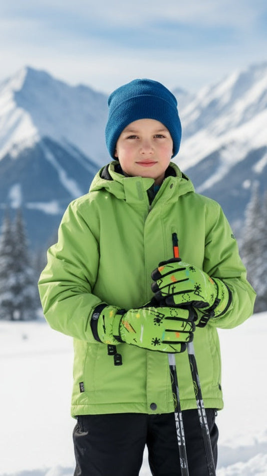 Kids ski gloves C069