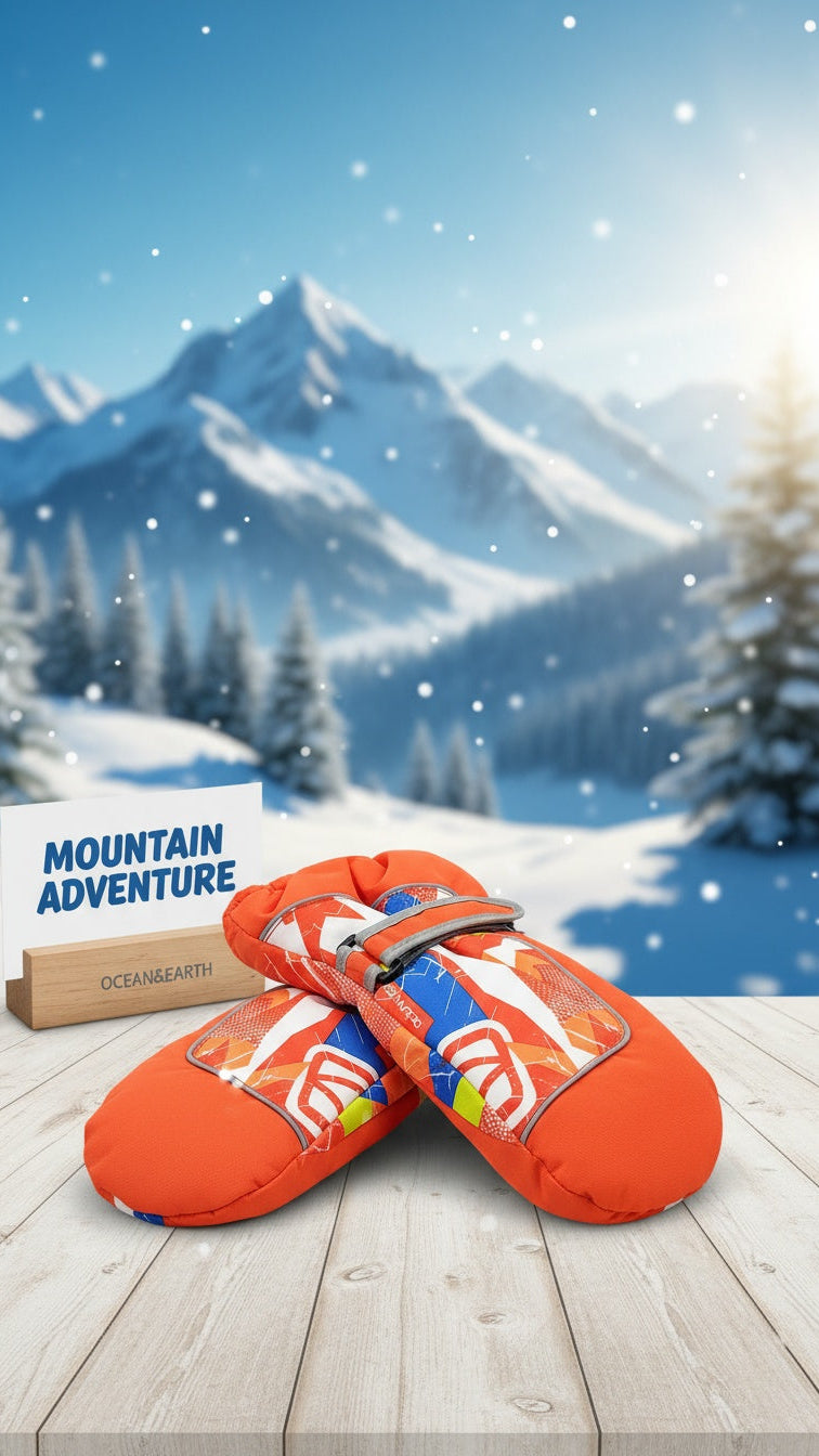 Kids ski gloves C070