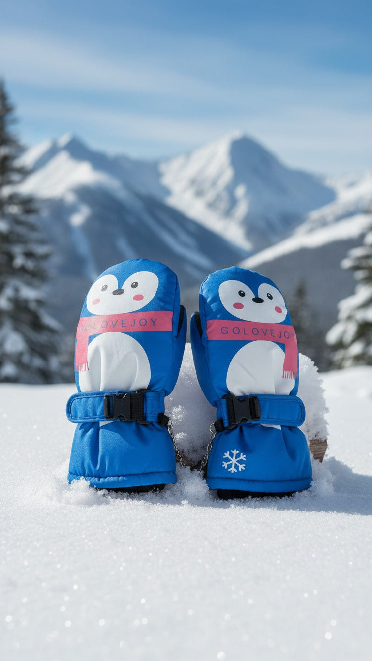 Kids ski gloves C077