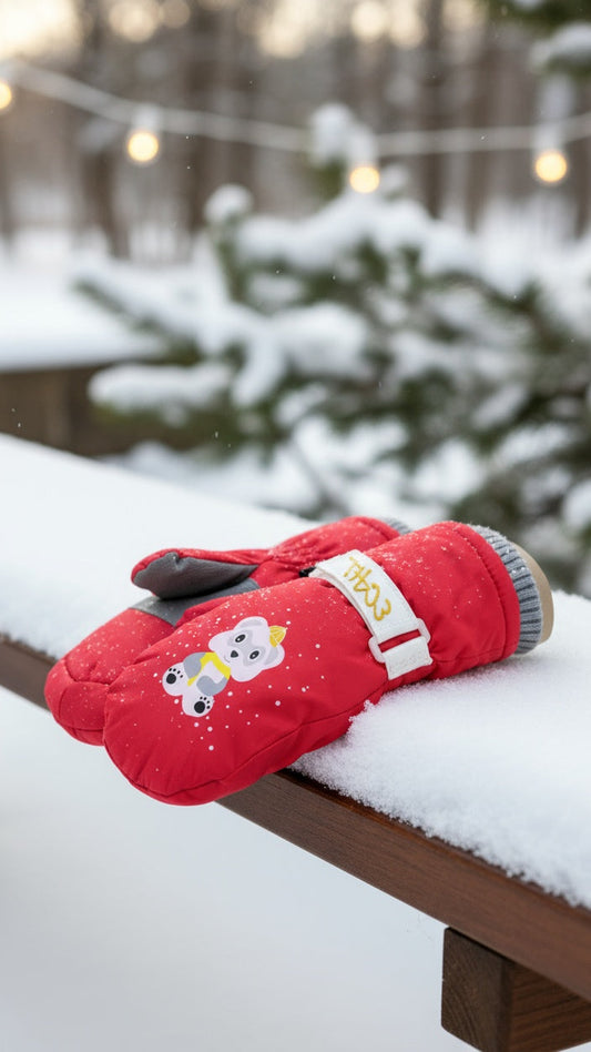 Kids ski gloves С082